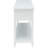 Rectangular Console With White Finish And 2 Organization Table 2 Open Shelf In Style
