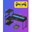 MDF Steel Computer Desk