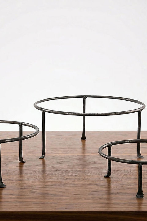 Planters with Iron Stands