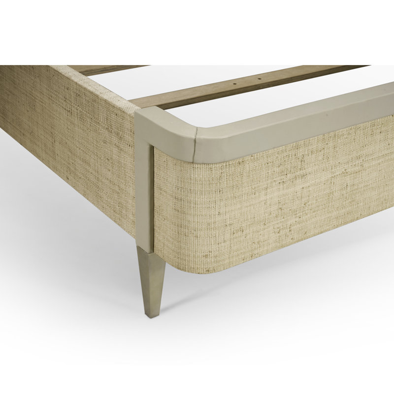 Water Upholstered Wingback Bed