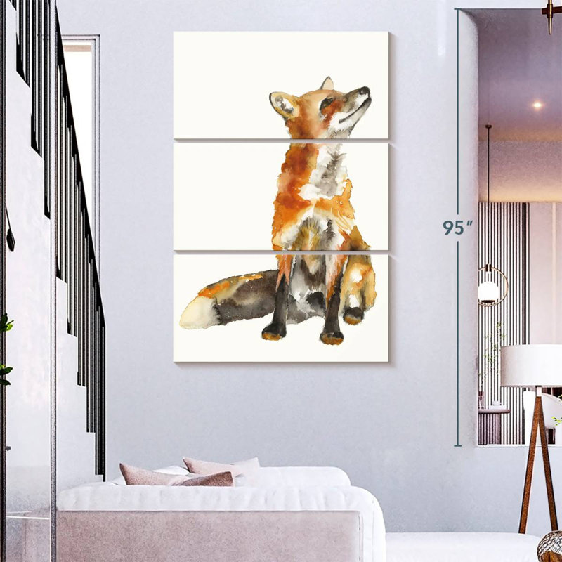 Brampt Sly Fox I, 74" H x 48" W
