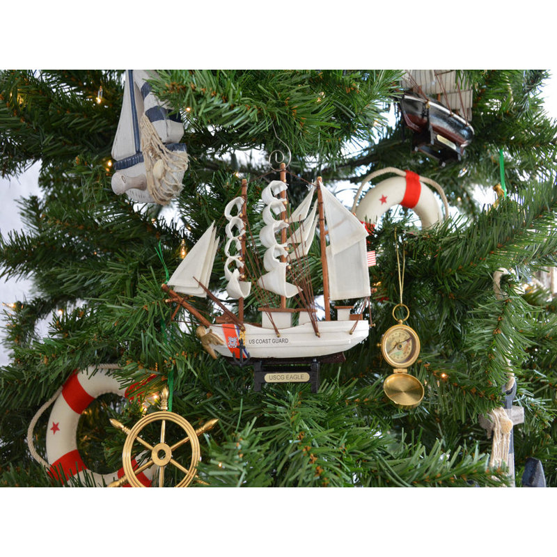 Ornement d’arbre de noël modèle ship
