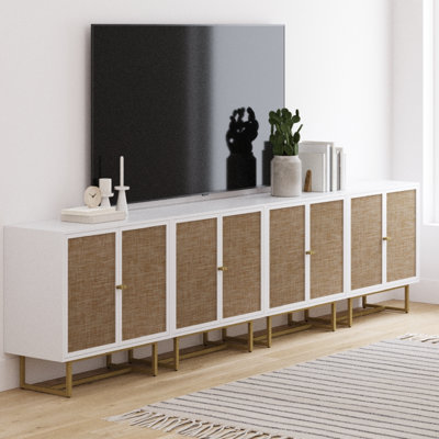 4-Piece Steel Accent Cabinet Set Or TV Stand