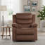 Tissu respirant brun, fauteuil inclinable moderne et confortable