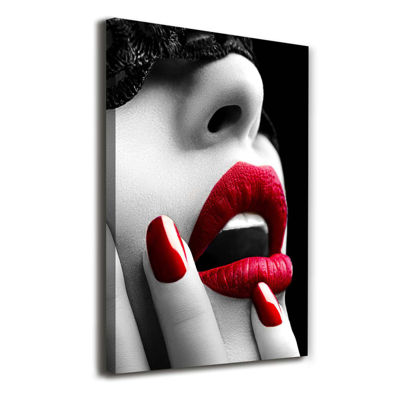 Lace Mask - Wrapped Canvas Print