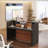 Kyeron 63'' Reception Desk with Led Lights Sturdy Base-1069422536