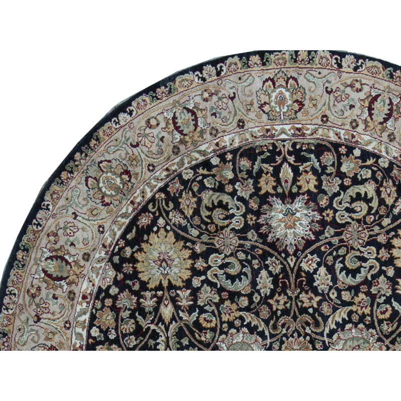 Wool Oriental Area Rug, Round 8'
