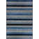 Tapis bleu à rayures Mariah
