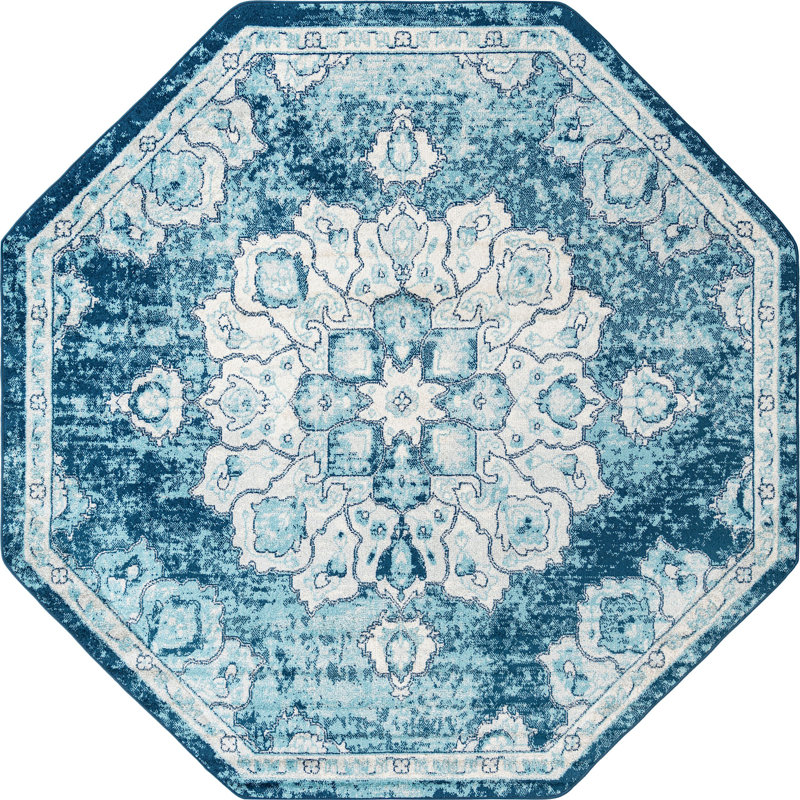 Mirveta Oriental Indoor Rug, Octagon 7'10" x 7'10"