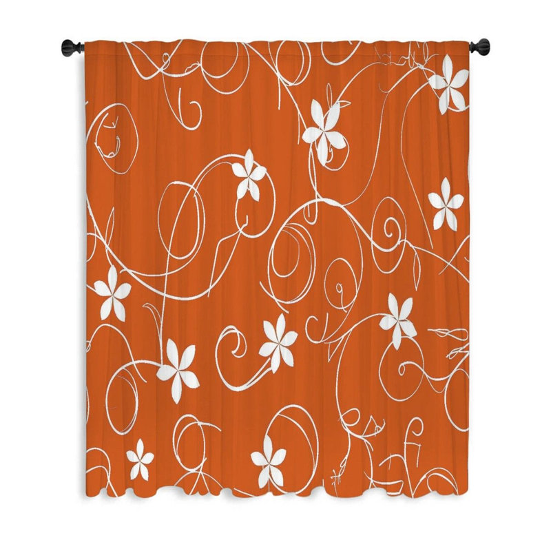 Rideaux abstraits, voilages et voilages abstraits - 1 panneau, L 53 po x L 87 po