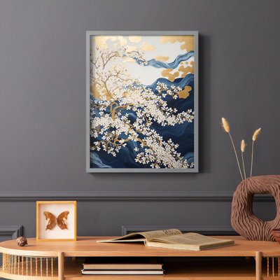 Paysages série CXCVII - reproduction encadrée de qualité supérieure - prête à être accrochée - aucun clou requis