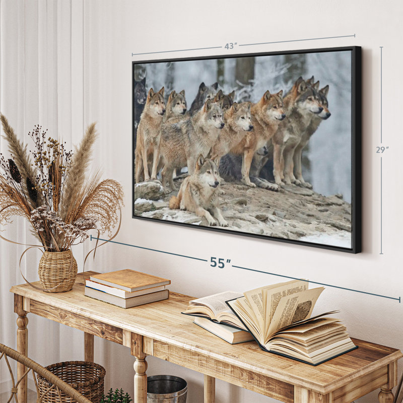 Animal «Wild Wolf Pack», H 43 po x l 29 po