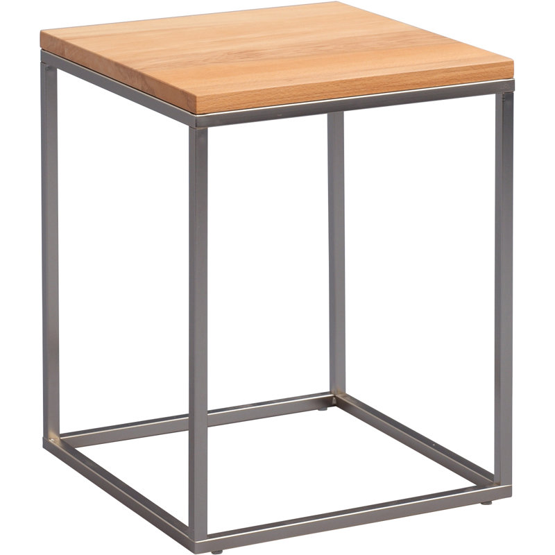 Devos Frame End Table, Grey, White