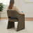 19" Seat Height Upholstered Waterproof Dining Armchair-357556155