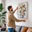 Magnolia Branch Botanical 1 Piece Wrapped Canvas Wall Art-1029128662-1029128671