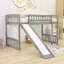 Lit mezzanine en bois simple avec glissoire Enguerrand-2078723825