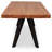 Solid Wood Top Metal Base Dining Table