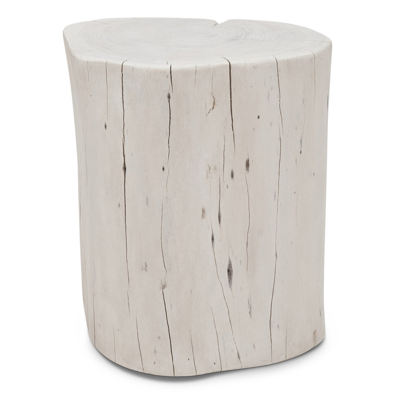 Tabouret d'appoint Brookleigh, Blanc délavé