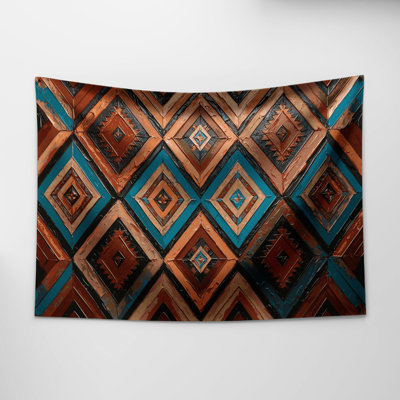 Southwestern Patterns Zuni Diamonds Wall Tapestry