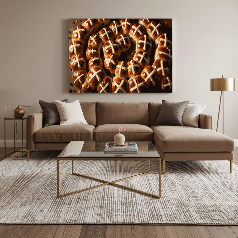 Art mural sur toile brun, H 20 po x l 30 po