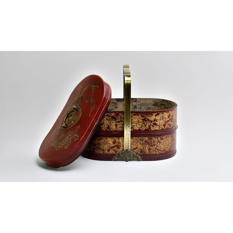 Decorative Chinese Wedding Box with Handle