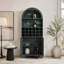 Armoire à vin autoportante anti-rayures avec support amovible et tablettes réglables-1752932721