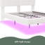 Lit flottant avec lumière White Boucle-1626074816