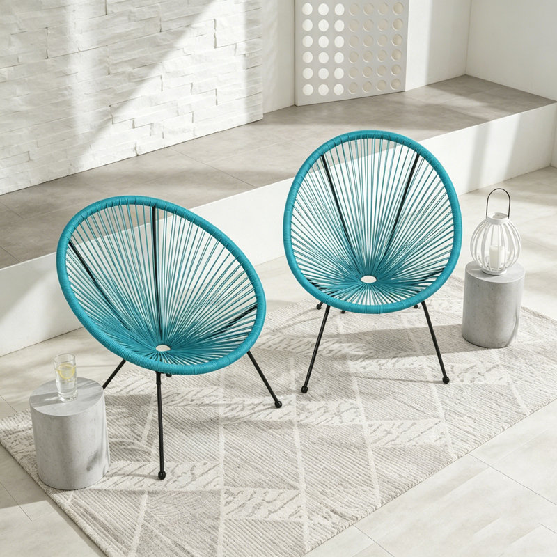 Ensemble de chaise longue de patio, Teal