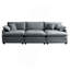 Canapé modulaire surdimensionné avec 3 repose-pieds pouvant servir de canapé-lit, canapé 3 places avec 3 repose-pieds-1414285301
