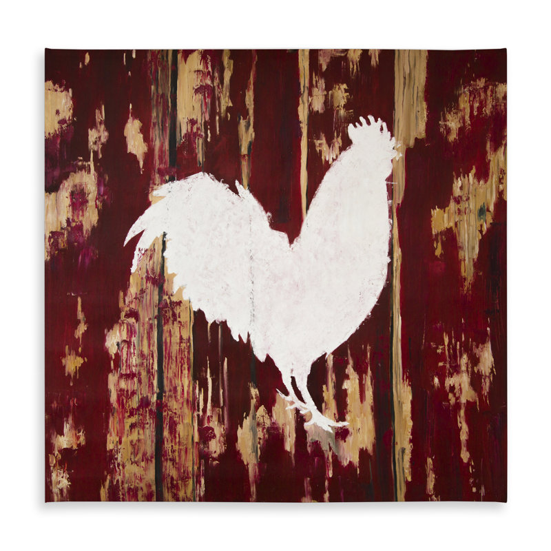 Rustic Rooster Silhouette Tablecloth - Indoor/Outdoor Decor