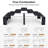 20-118" Extendable Folding Dining Table with USB Charging Ports and Side Storage Shelves-1108635700