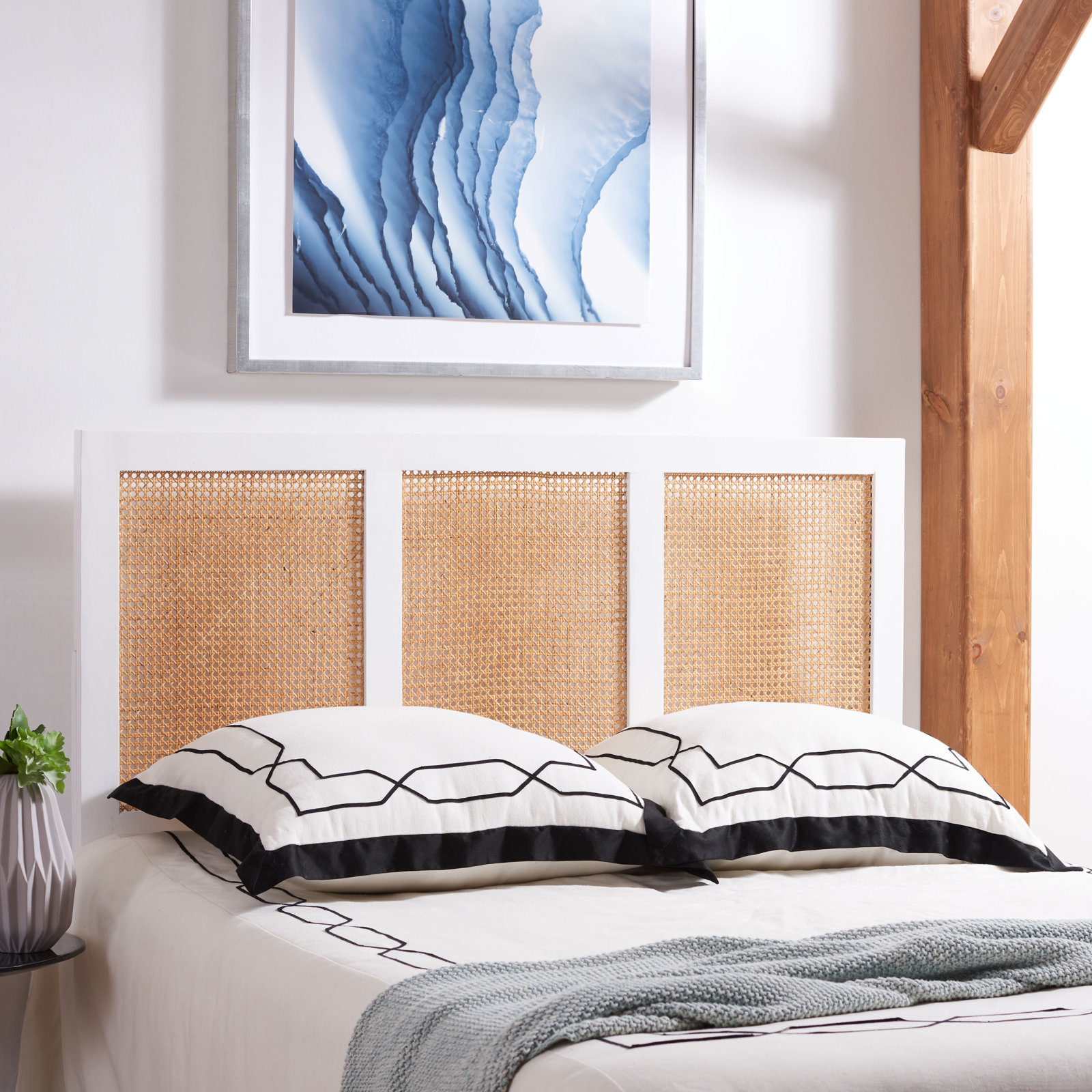 Tahoe Solid Wood Headboard, Full, White