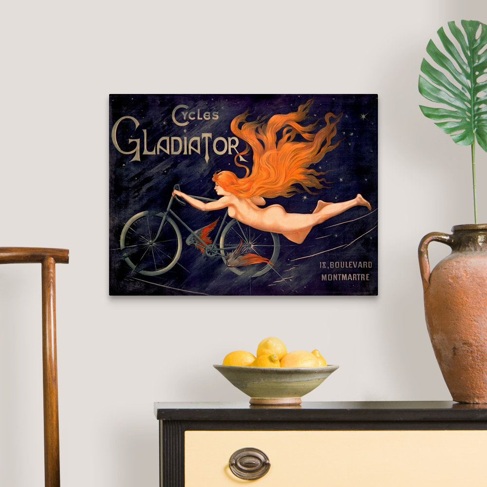 " Cycles Gladiator By Georges Massias, Vintage Poster " by Georges Massias Trinx 