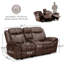 Causeuse inclinable rembourrée Caenas-389694843