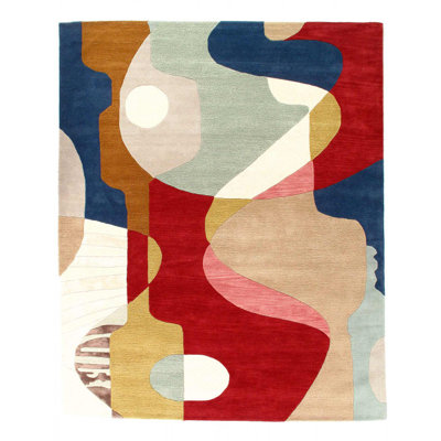 Jewelie One-of-a-Kind 9'09'' X 7'09'' Hand Tufted Area Rug