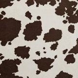 Safari - Cow , La Zoo Short Pile Velvet Drapery And Upholstery Fabric By The Yard