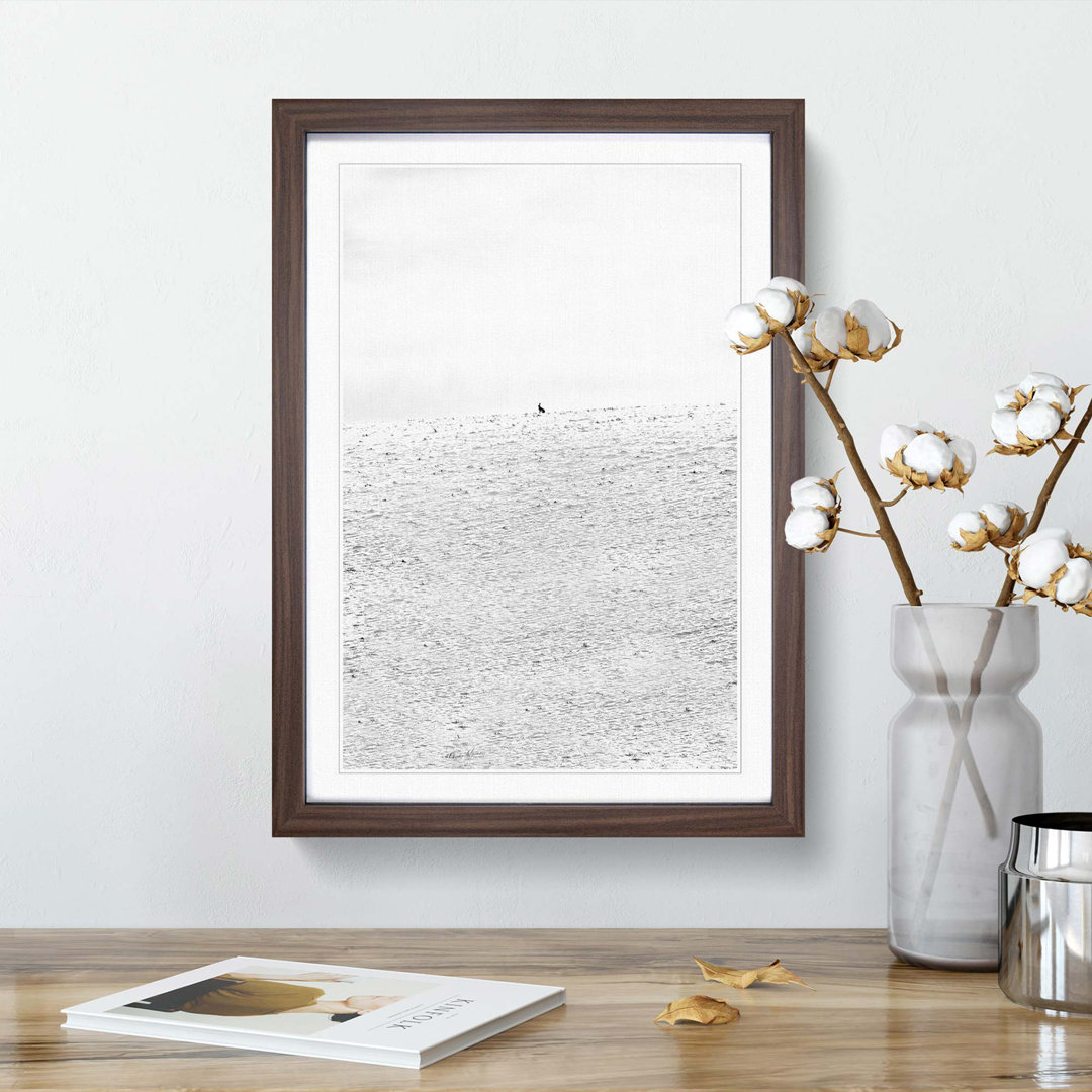 Hare at Wintertime - Framed Print