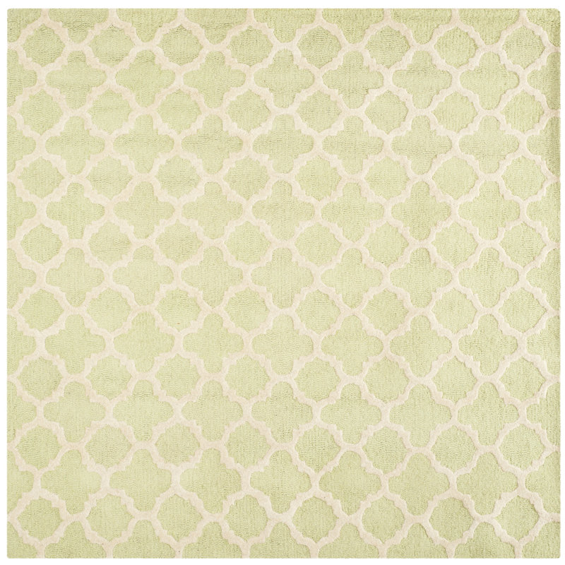 Cambridge Hand Tufted Wool Geometric Rug, Square 8'