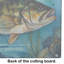 Smallmouth Bass Glass Cutting Board Large