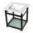 Quadras Ceramic Rectangular Console Bathroom Sink with Overflow-49617705-49610569