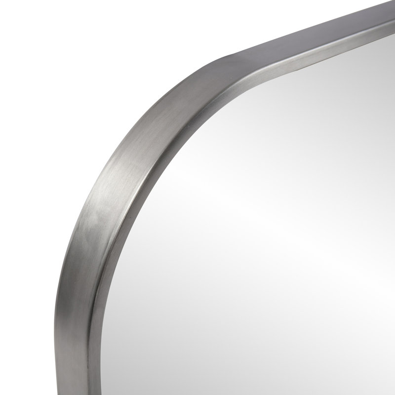 Miroir Ovella, Argent brossé