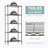Mullenix Adjustable Wire Shelving Storage Rack for Kitchen, Commercial Spaces and Small Garages-670402641-670402646