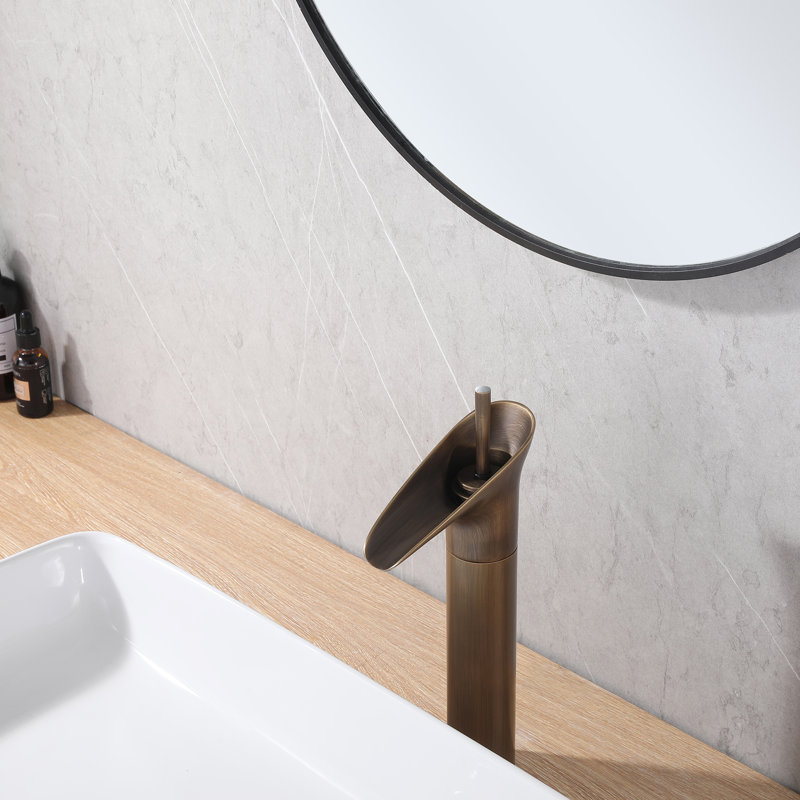 Solid Brass Single Hole Single Handle Bathroom Sink Faucet