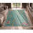Zelphia Blue Floral Washable Non-Slip Indoor/Outdoor Area Rug-2019817727