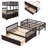 Genai Kids Twin Over Full Bunk Bed with Trundle with Drawers-293274690