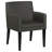 Asfiya Upholstered Dining Arm Chair Grey