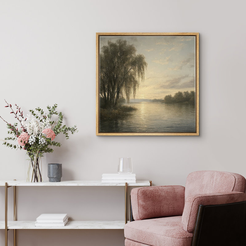 «Wall Art», reproduction d'art encadrée sur toile pour un décor rétro, 16" H x 16" W, Naturel
