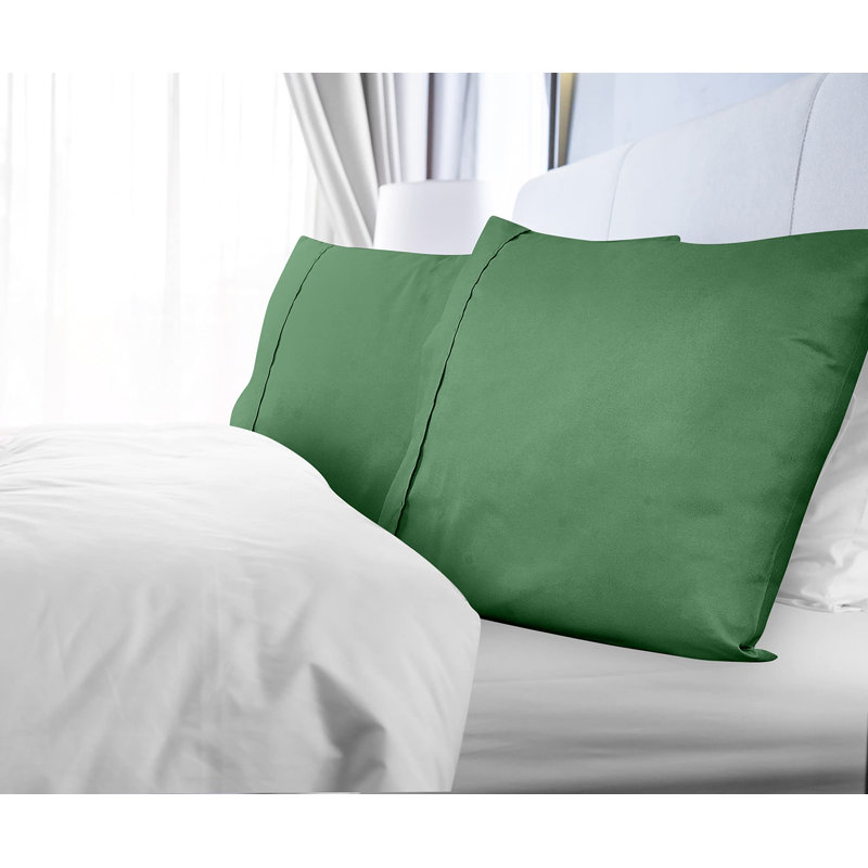 Royale Linens | Housse de coussin | Taies d'oreiller | Microfibre brossée infroissable et résistante à la décoloration | Doux et confortable | Taille de la taie d'oreiller