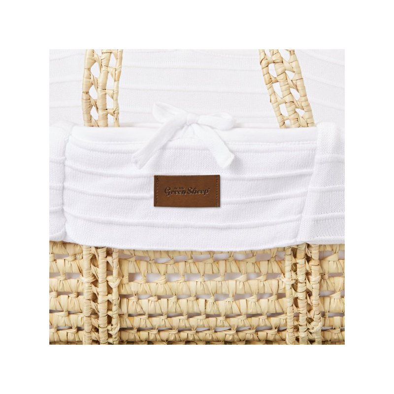 Moses Basket with Mattress, White