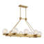 Lustre linéaire en laiton 8 lumières Darien-71214698
